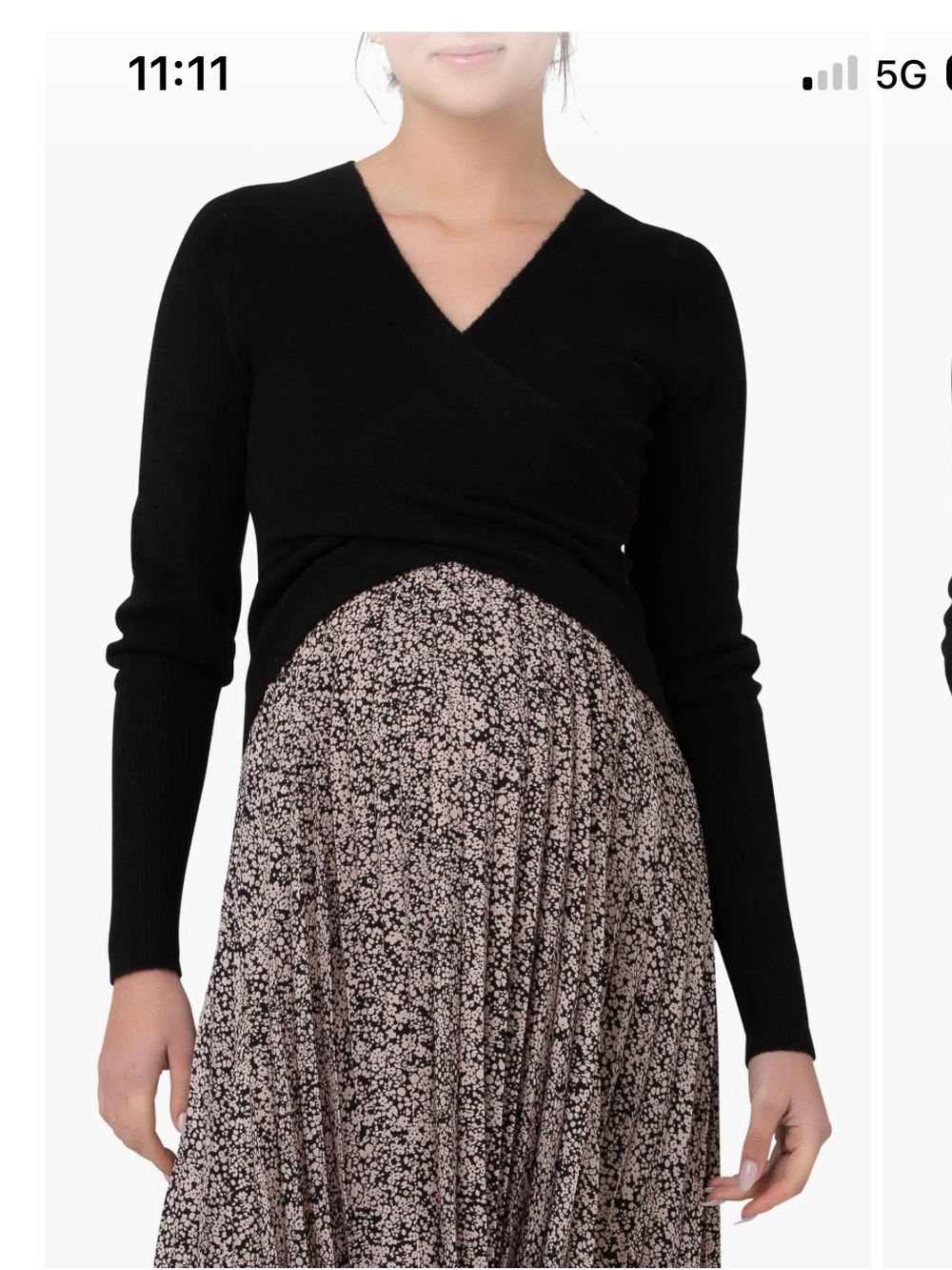 Ripe Maternity Willa Crop Sweater, XS